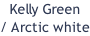Kelly Green / Arctic white