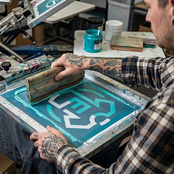 Screen printing process